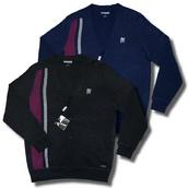 View Item New Lambretta Fine Gauge Cotton Twin Striped Cardigan